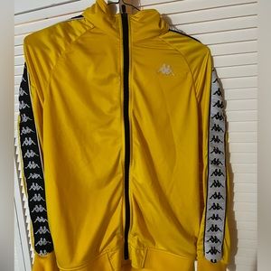 Yellow kappa jacket size Large